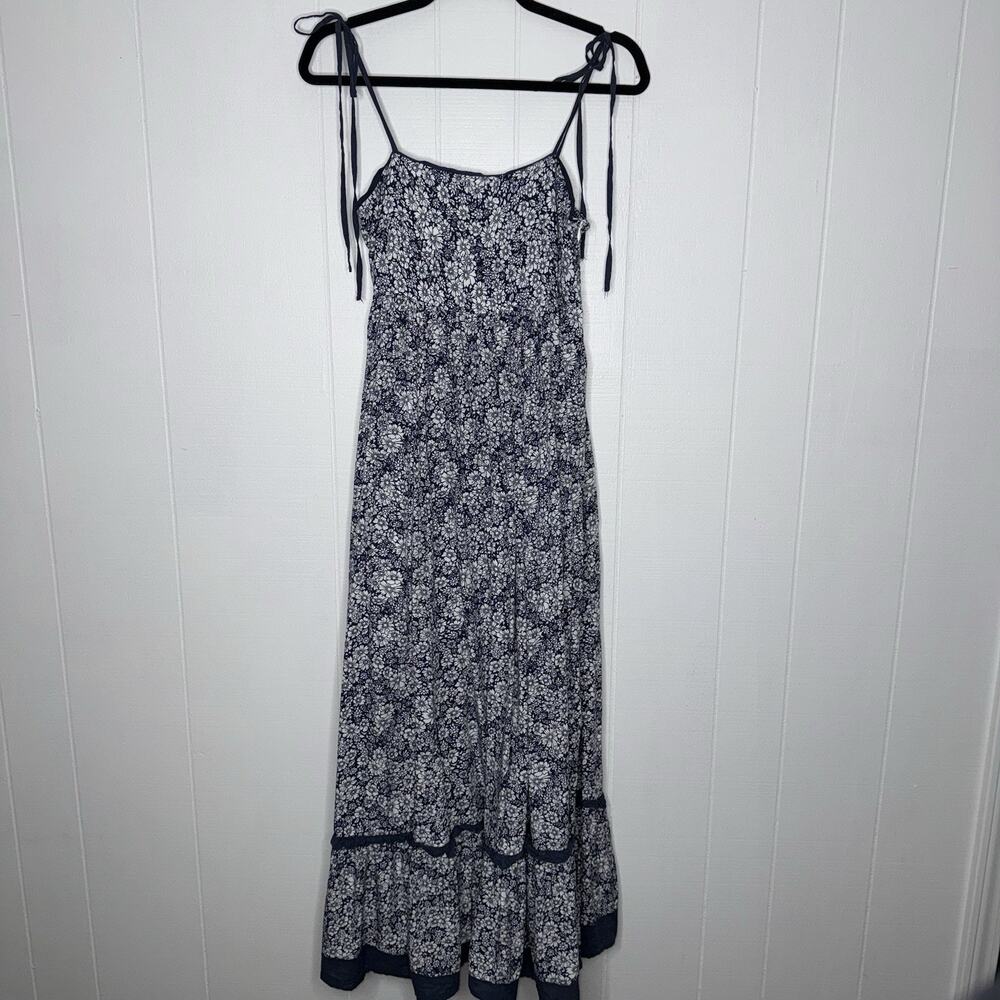 In Loom Women’s Floral Maxi Dress Blue White Size Medium